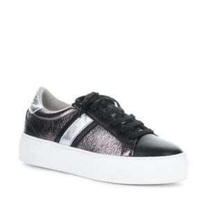 Bos & Co Monic Platform Sneaker in Black Grey/Silver